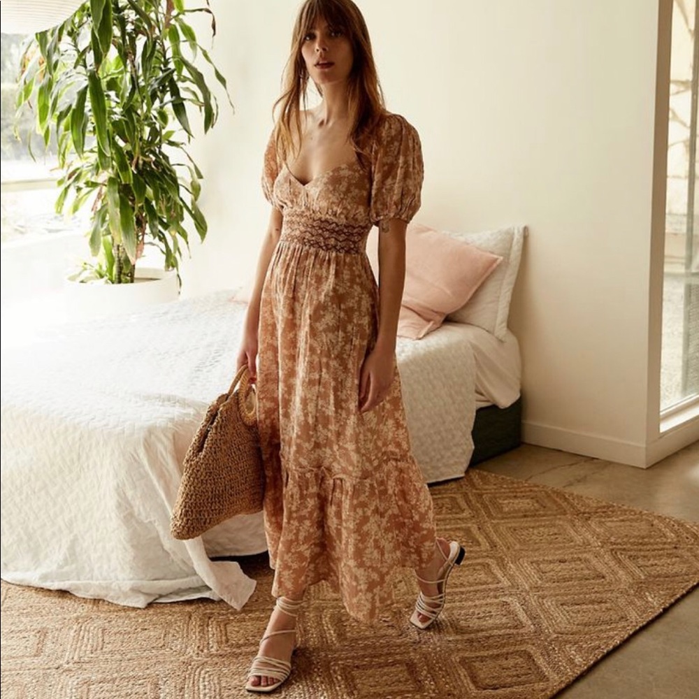 Free People Ellie smocked dress